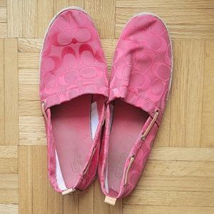 Coach Canvas and Leather Espadrilles 9